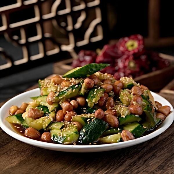 ENSALADA DE PEPINO Y CACAHUETE