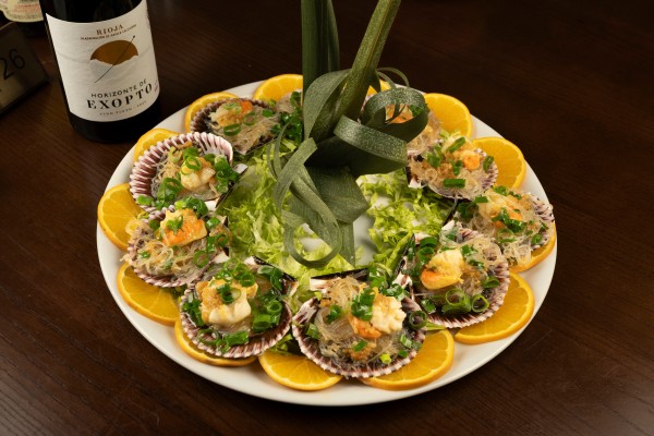 VIEIRA CON AJO AL VAPOR