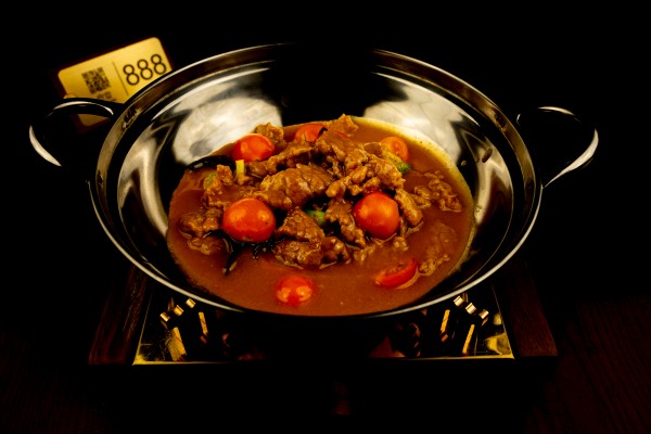 TERNERA SALTEADA CON SALSA CURRY